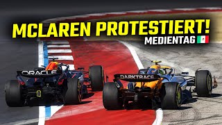 Austin hat ein Nachspiel McLaren strebt Protest an  F1Show Mexiko Donnerstag [upl. by Jeremie]