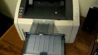 HP Laserjet 1022n printing test page [upl. by Rolf]