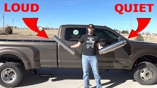 2017 F350 67 DIESEL STRAIGHT PIPE HOW LOUD IS IT [upl. by Auqenes721]