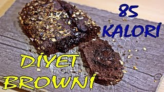 DİYET TATLI TARİFİ  12 Dakikada Diyet Brownie [upl. by Nyrac]