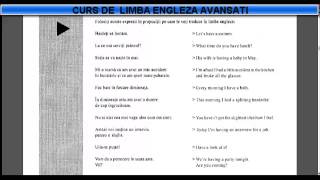 Curs de limba Engleza nivel Avansati temadictionar  Lectia 6 [upl. by Adnek]