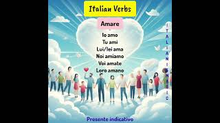 100 verbi al presente amare 100verbs italianlanguage [upl. by Ainer920]