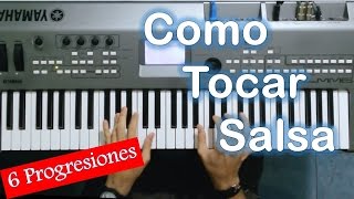 6 Progresiones que todo Pianista debe Conocer para tocar SALSA en PIANO  MoroMusicPiano [upl. by Reywas159]