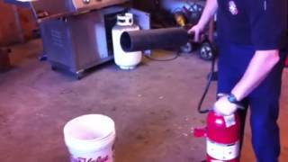 Out of date CO2 fire extinguisher used to chill soda [upl. by Anomas]