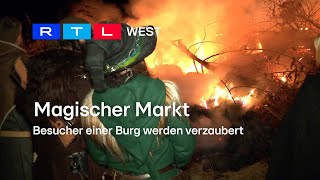 Magischer Markt Besucher einer Burg werden verzaubert  RTL WEST 02052024 [upl. by Omari]