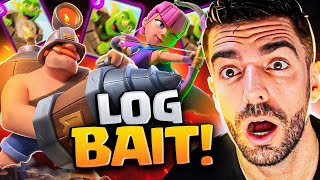 NOVO E MELHOR DECK DE LOG BAIT NO CLASH ROYALE [upl. by Ettelohcin505]