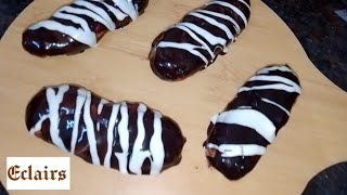 Few ingredients eclairs recipe  Eclairs recipe [upl. by Voorhis]