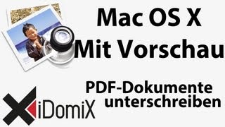 Mit der Mac OS X Vorschau Unterschrift Signatur erstellen PDF Dokumente unterschreiben [upl. by Jannel]