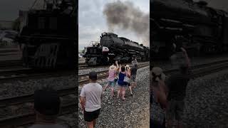 UP 4014 Big Boy Blows Through Colfax CA shorts [upl. by Aidni684]