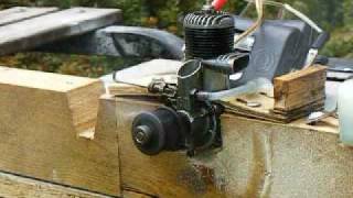 Starting and Running an OampR 23 Deluxe Antique Model Airplane Engine [upl. by Bonina]