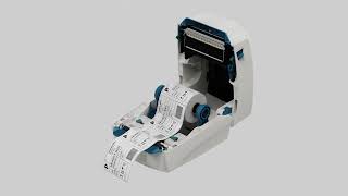 Gainscha 4“ Thermal Transfer Barcode Printer GE2406T [upl. by Nyram]