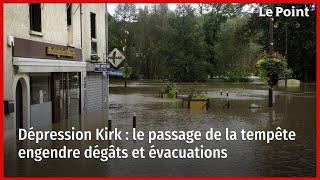 Dépression Kirk  le passage de la tempête engendre dégâts et évacuations [upl. by Alaham605]