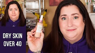 PHYSICIANS FORMULA ORGANIC WEAR SILK FOUNDATION ELIXIR  Dry Skin Review amp Wear Test [upl. by Melita]