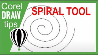 Using the spiral tool in CorelDraw [upl. by Vieva]