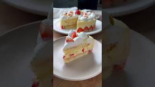 Fraisier Cake Recipe🍓 shotrs fraisier stroberi cake dessertrecipe dessert fruit cute [upl. by Ayekin]