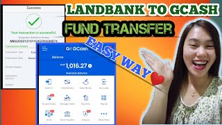 HOW TO TRANSFER MONEY FROM LANDBANK TO GCASH 2021 FULL TUTORIAL EASY WAYS [upl. by Yenor113]