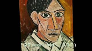 Pablo Picasso’s Self Portrait Evolution From Age 15 To Age 90 [upl. by Mcgannon264]