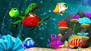 Bedtime Lullaby and Soothing Fish Animation 🐟 Baby Lullaby 💤 Baby Sleep Music ♫ [upl. by Reklaw792]