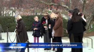 Kennedy Family Lays Wreath At JFK Gravesite [upl. by Stormie126]