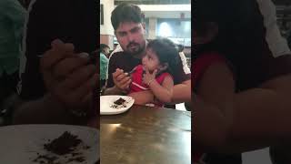 Father ampdaughter love💗shorts viralshorts trending fatherlove betiyaan eating cake love [upl. by Laenej]