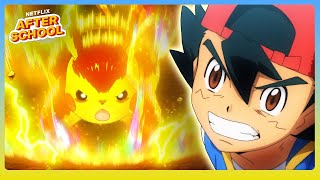 Ash amp Pikachu’s FINAL Masters Eight Battle ⚡️ Pokémon Ultimate Journeys  Netflix After School️ [upl. by Ahsak217]