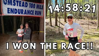 Ran 100 Miles VLOG  2024 Umstead 100 PR and overall win [upl. by Llerrehc]