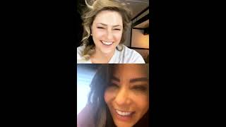 Madchen Amick and Marisol Nichols Live Insta Story October 9 2020  Filming Season 5 of Riverdale [upl. by Nisen]