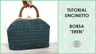 Tutorial borsa clic clac uncinetto quotErenquot  Uncinetto dArgento [upl. by Nwahsd]