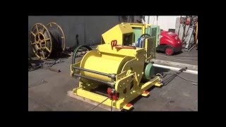 TEMA Srl  Hydraulic Drum winch model 109T3 equipped with ExplosionProof Motor [upl. by Lowis]