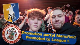 Mansfield Promoted to League 1 Match day vlog [upl. by Zebulen627]