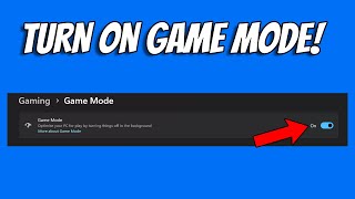 How To Turn On Game Mode amp Game Bar in Windows 11 Use High Performance on Games [upl. by Enitsyrk100]