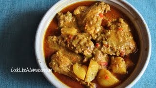 Jamaican Curry Chicken Recipe Video [upl. by Ummersen]