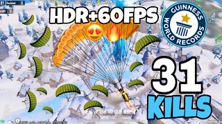 The Most highest Kills In This Event😱31 KillsHDR60FPS🔥Iphone 11 GameplayBgmi Gameplayviews [upl. by Ahsytal]