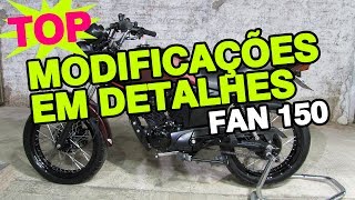 FAN 150 EM DETALHES MODIFICADA PELA CABO ENROLADO GARAGEM  TOP [upl. by Hillyer]