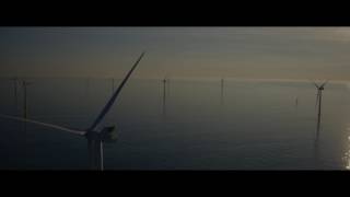 Rampion Wind Farm  An Aerial View [upl. by Lebasiairam]