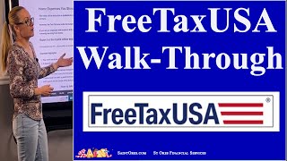 FreeTaxUSA April 2024 efile income deadline How to file your taxes online Tutorial walkthrough [upl. by Gennaro680]