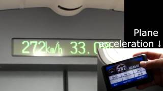 Maglev up to 581 Kmh Train Aceleración vs Plane [upl. by Nanah985]