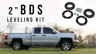 REVIEW  BDS Suspension 2quot Leveling Kit for 201418 ChevroletGMC 4WD 12 ton SierraSilverado1500 [upl. by Ahsii194]