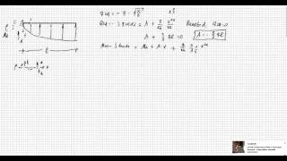 Mechanik1SchnittgrößenIntegrationsmethode Wurzelfunktion [upl. by Dyob646]