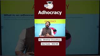 Adhocracy in Bureaucracy explained [upl. by Aerdnwahs]