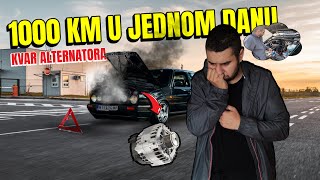 VOZIMO 1000KM U JEDNOM DANU alternator nas izdao [upl. by Sinnaoi728]