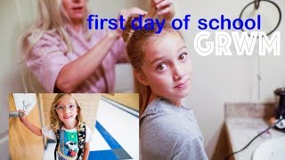 GRWM first day of SCHOOL Get Ready With ME back to school 2018 [upl. by Hayden]