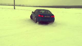 БМВ F30 320i RWD SNOW DRIFT [upl. by Haimehen165]