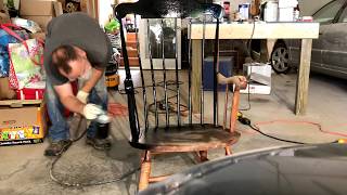 How to Antique Rocking Chair Refurbishing [upl. by Bouzoun]