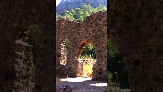 The Eternal Flames of Mount Chimaera Yanartaş Turkey HephaestusVulcan Temple Ruins [upl. by Oretos]