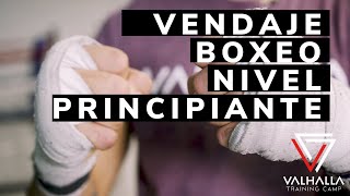 Vendaje Boxeo y Fitboxing 🥊 Nivel Principiante  Como vendar manos correctamente Tutorial 1 [upl. by Llehsor956]