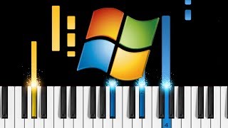 Microsoft Windows Sounds on piano  How to play Windows startup amp shutdown sounds on piano [upl. by Elleirua]