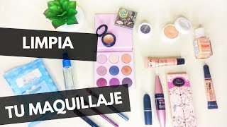 Como LIMPIAR tus Sombras de ojos labiales rimel maquillaje como nuevo  Natural GlamMakeup [upl. by Wons263]