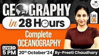 Complete Geography for UPSC  Lec 6  Complete Oceanography  Marathon Series  StudyIQ [upl. by Mafala]