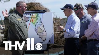 President Biden tours damage from Helene [upl. by Lean]